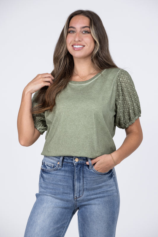 Eyelet Top