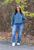 The Angie from Judy Blue: High-Rise Vintage Wash Thermal Straight Leg Denim