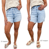 The Lennie by Ava Lane: *Two Lengths* High-Rise Tummy Control Distressed Denim Shorts