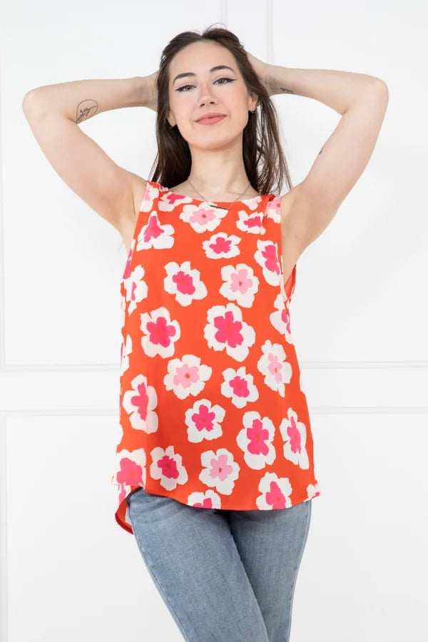 Blossoming Love Sleeveless Blouse