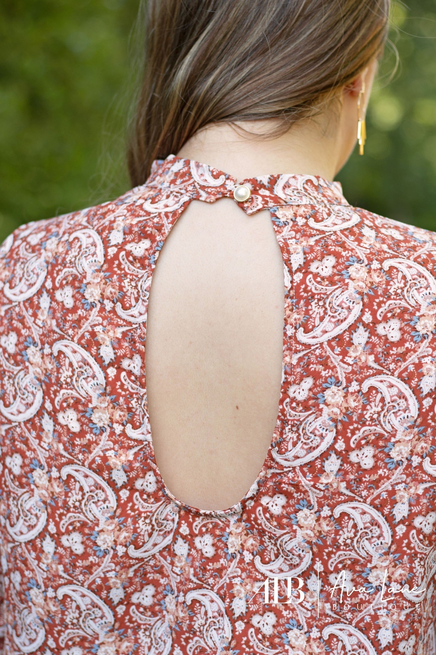 Perfectly Paisley Long Sleeve Top