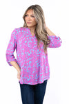 Pink/Blue Paisley