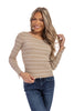 ALB Custom Molly Women's Stretchy Ribbed Long Sleeve Top