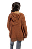 Women's V-Neck Hooded Sweater