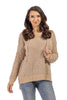 Women's V-Neck Hooded Sweater