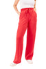 Women's Straight Leg Pants - Red
