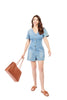 Heading Out Women's Denim Romper
