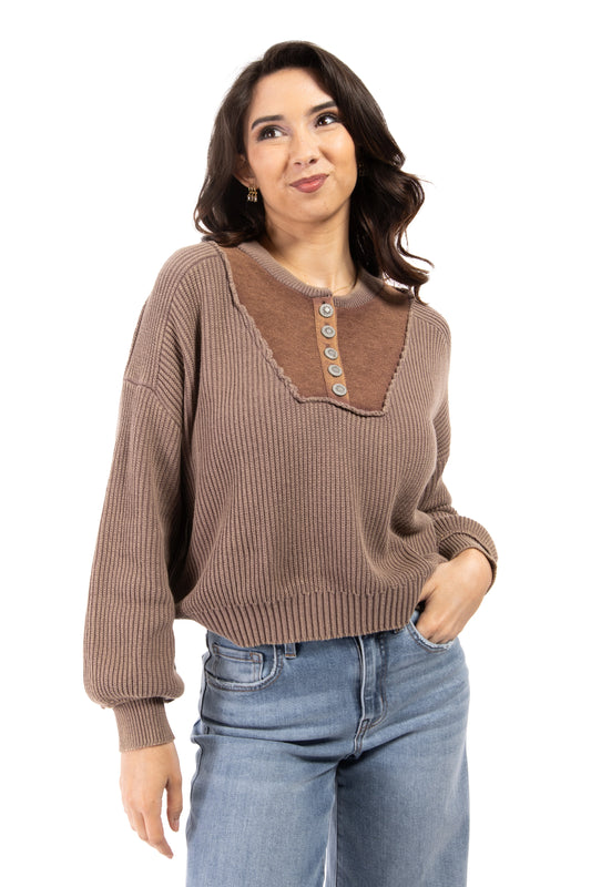 I Like It And I Love It Women's Cropped Long Sleeve Top *Final Sale*