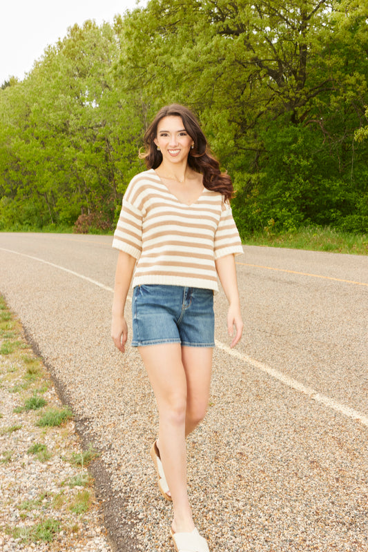 Judy Blue High Waist Black Trouser Shorts main image 0