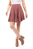 Nice Girl Women's Ribbed Flare Mini Skort
