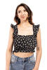 Miki Women's Floral Ruffle Tube Top Bralette * Final Sale*