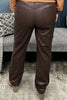 Judy Blue Every Night Is Girls Night High-Rise Tummy Control Straight Leg Faux Leather Pants