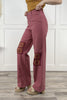 Blessing In Disguise from Judy Blue: High-Rise Garment Dyed Wide Leg Denim