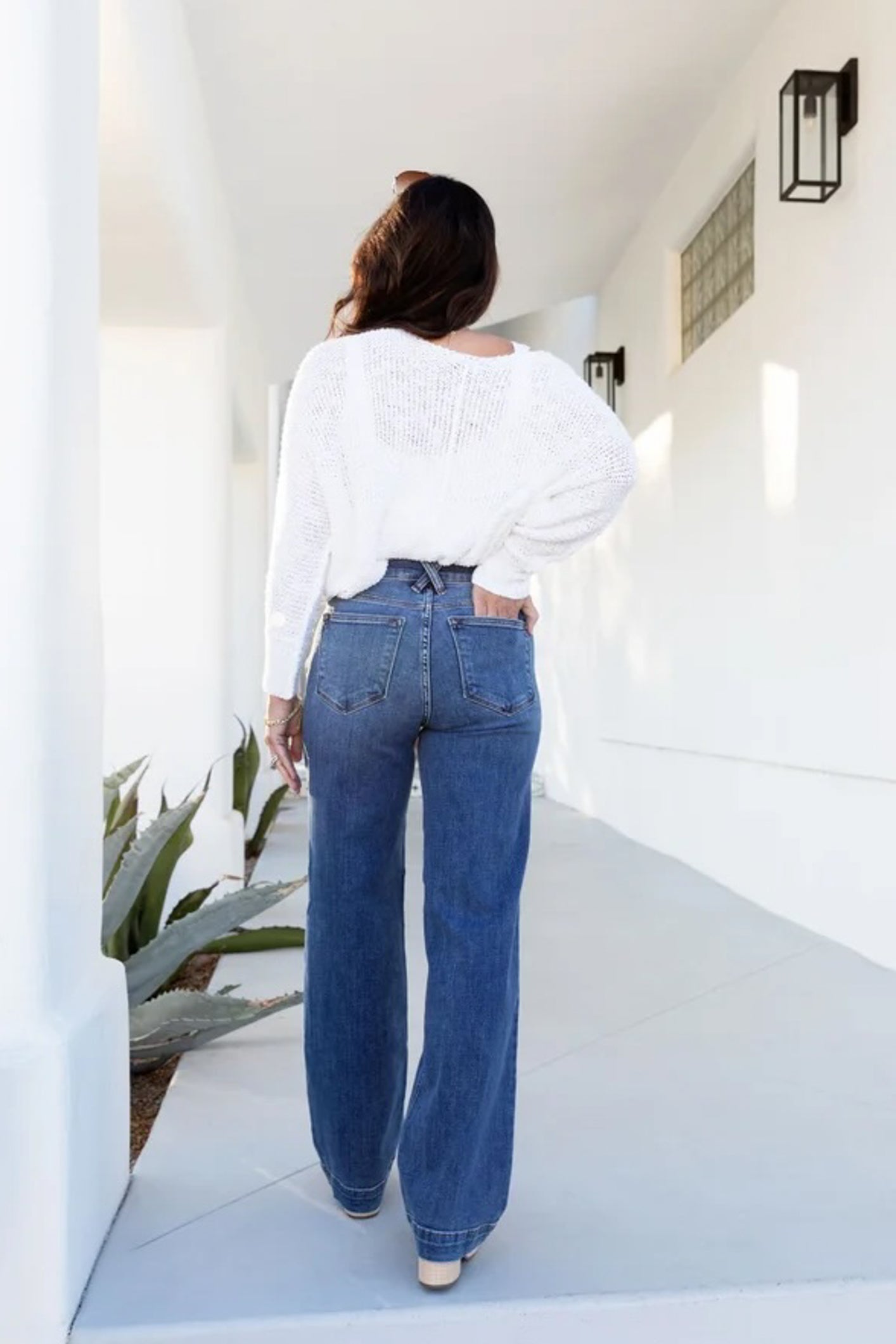 The Bella from Judy Blue: High-Rise Wide Leg Denim