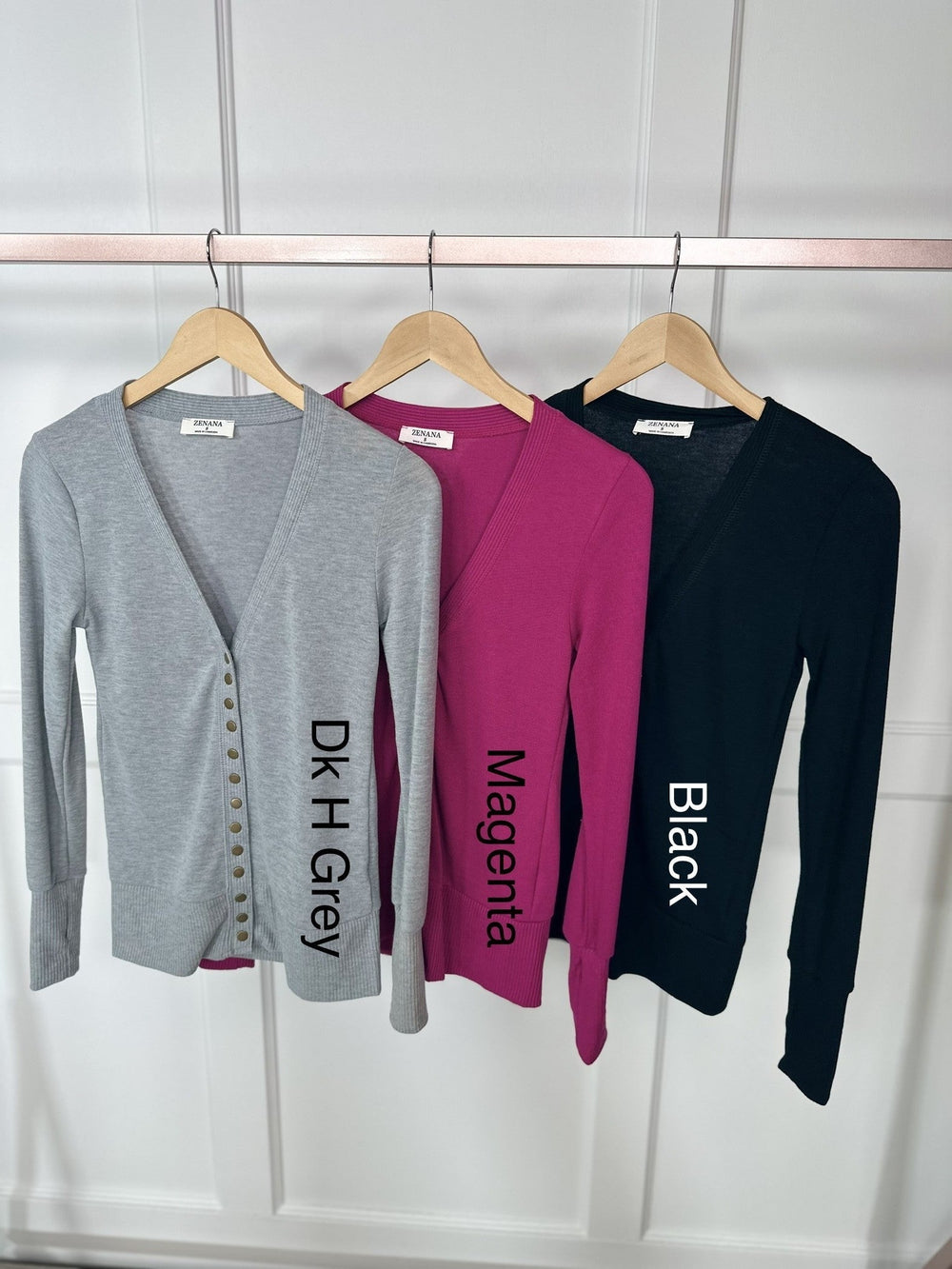 Loving People Soft Hacci Long Sleeve Cardigan - Draped Open Front With Thumb Holes, Multiple Colors