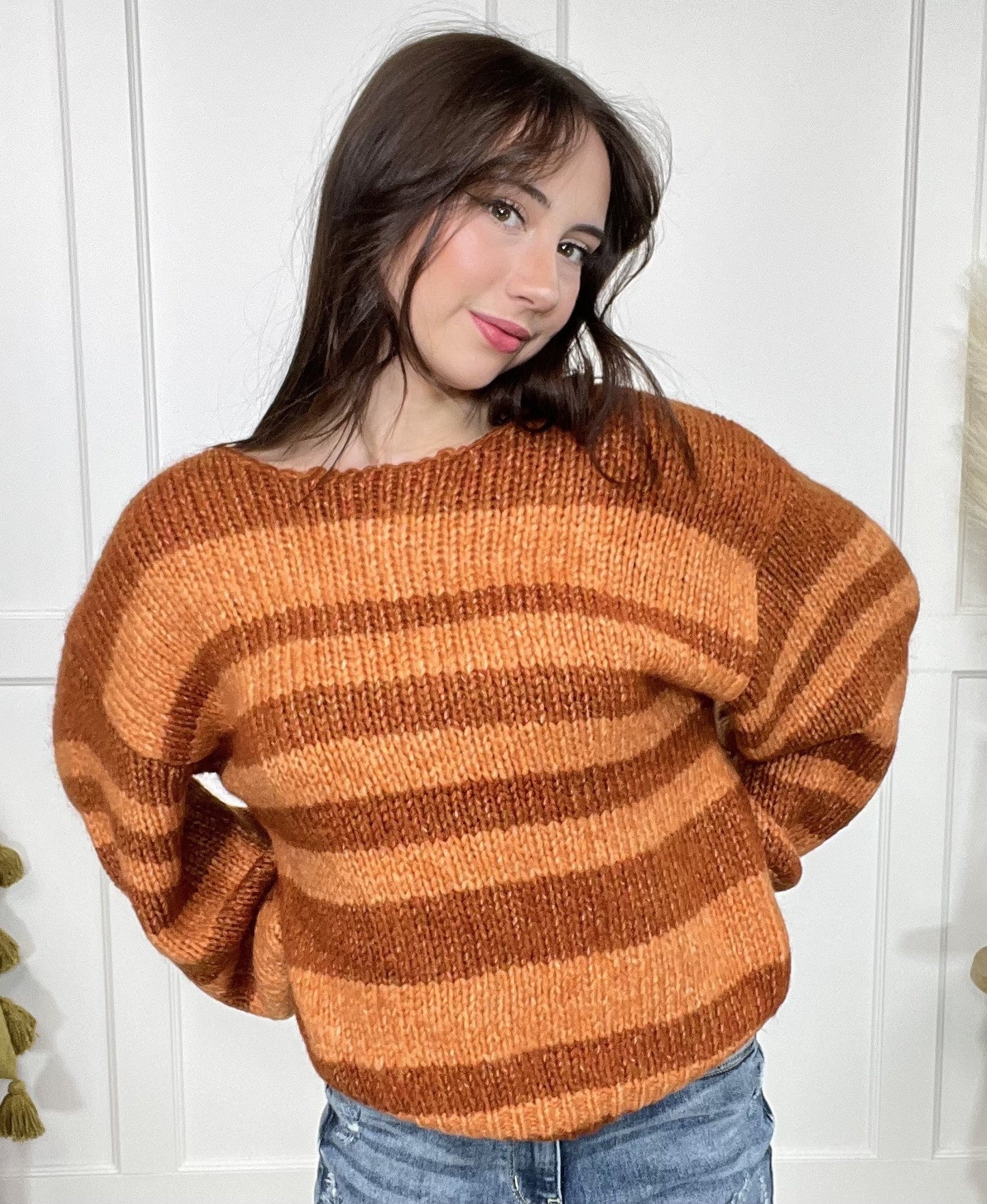 Sunset Striped Sweater