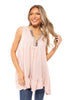 Dare To Dream Women's Tunic Ruffle Tank Top