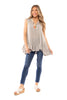 Dare To Dream Women's Tunic Ruffle Tank Top
