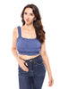 Winning the Race Women's Frilled Crop Tank Top *Final Sale*
