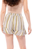 Outside The Box Women's Striped Ruffle Shorts