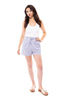 Drawstring Women's Striped Pleated Shorts *Final Sale*