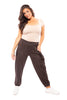 Jungle Heart Women's Pleated Balloon Pocket Pants *Final Sale*