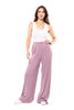 Open Your Mind Women's Ribbed Wide Leg Pants