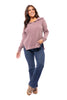 Nurture Your Soul Women's Waffle Knit Long Sleeve Top *Final Sale*
