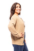 Sweetest Layer Women's Classic Round Neckline Button Down Cardigan
