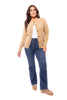 Sweetest Layer Women's Classic Round Neckline Button Down Cardigan