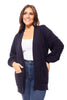Textured Women's Relaxed Open Front Cardigan *Final Sale*