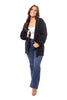 Textured Women's Relaxed Open Front Cardigan *Final Sale*