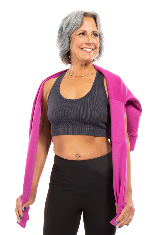 Exceed My Expectations Women's Ribbed Racerback Bralette