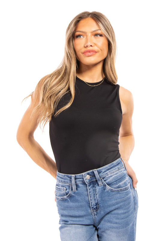 Loveliest Looks Women's Lightweight Layering Sleeveless Bodysuit *Final Sale*