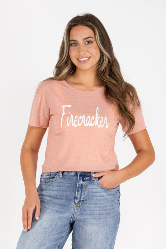 Firecracker Cropped T-Shirt *Final Sale*