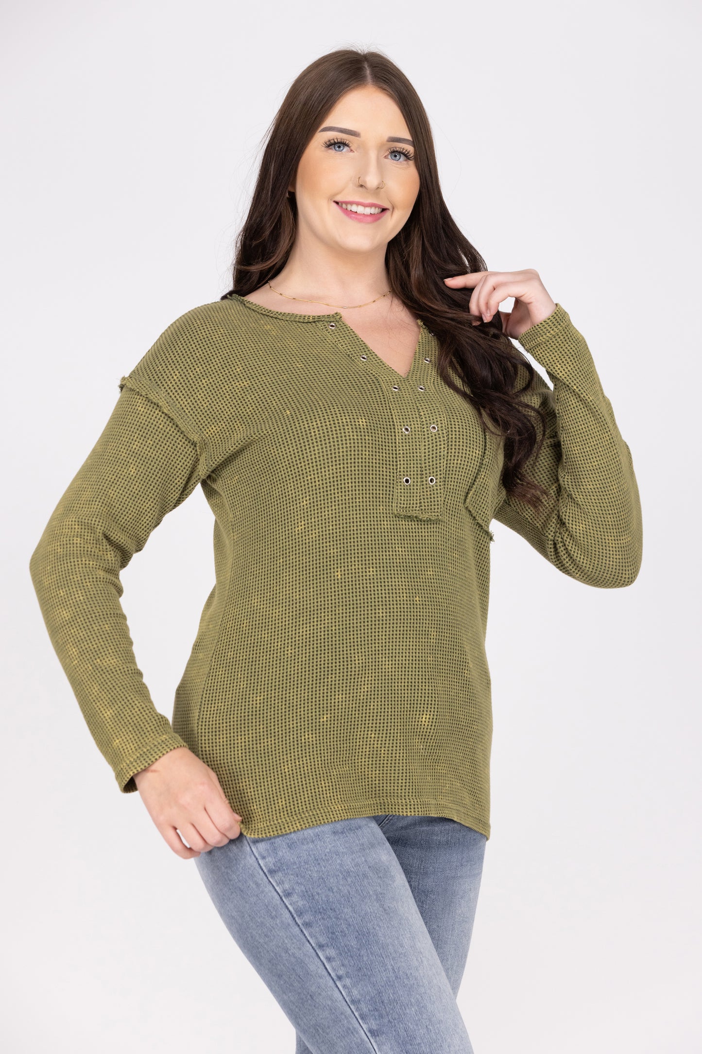 Vintage Style Long Sleeve Top