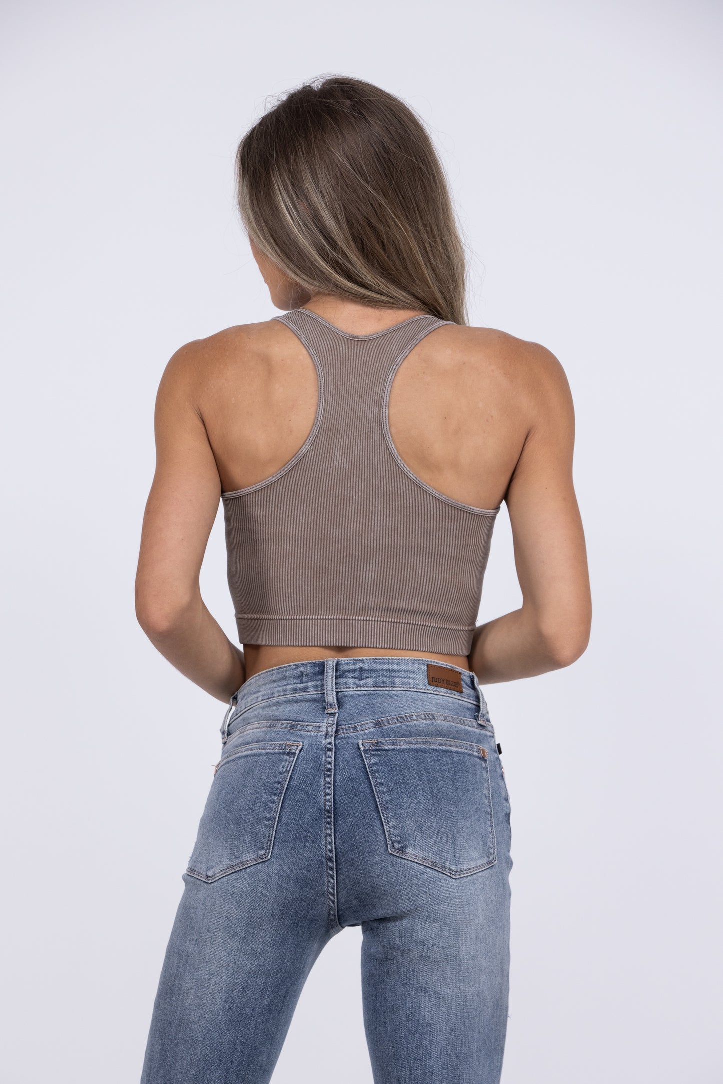 Get It Done Cropped Racerback Bralette