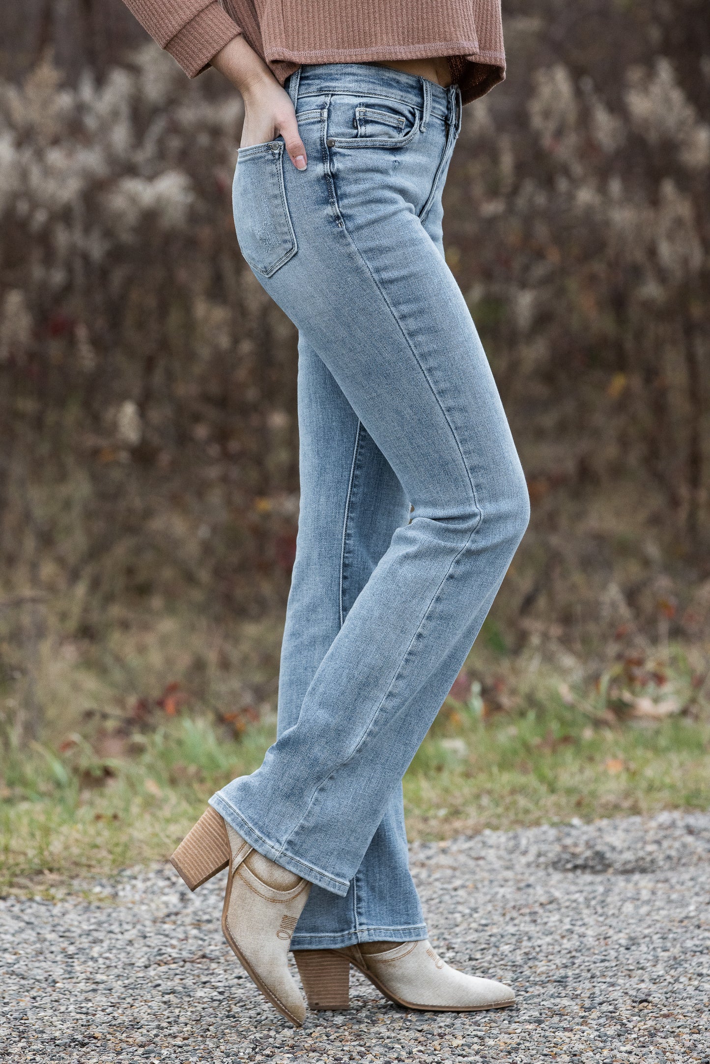 Judy Blue American Honey Mid-Rise Bootcut Denim