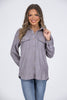 House Of Memories Women's Long Sleeve Button Up Top