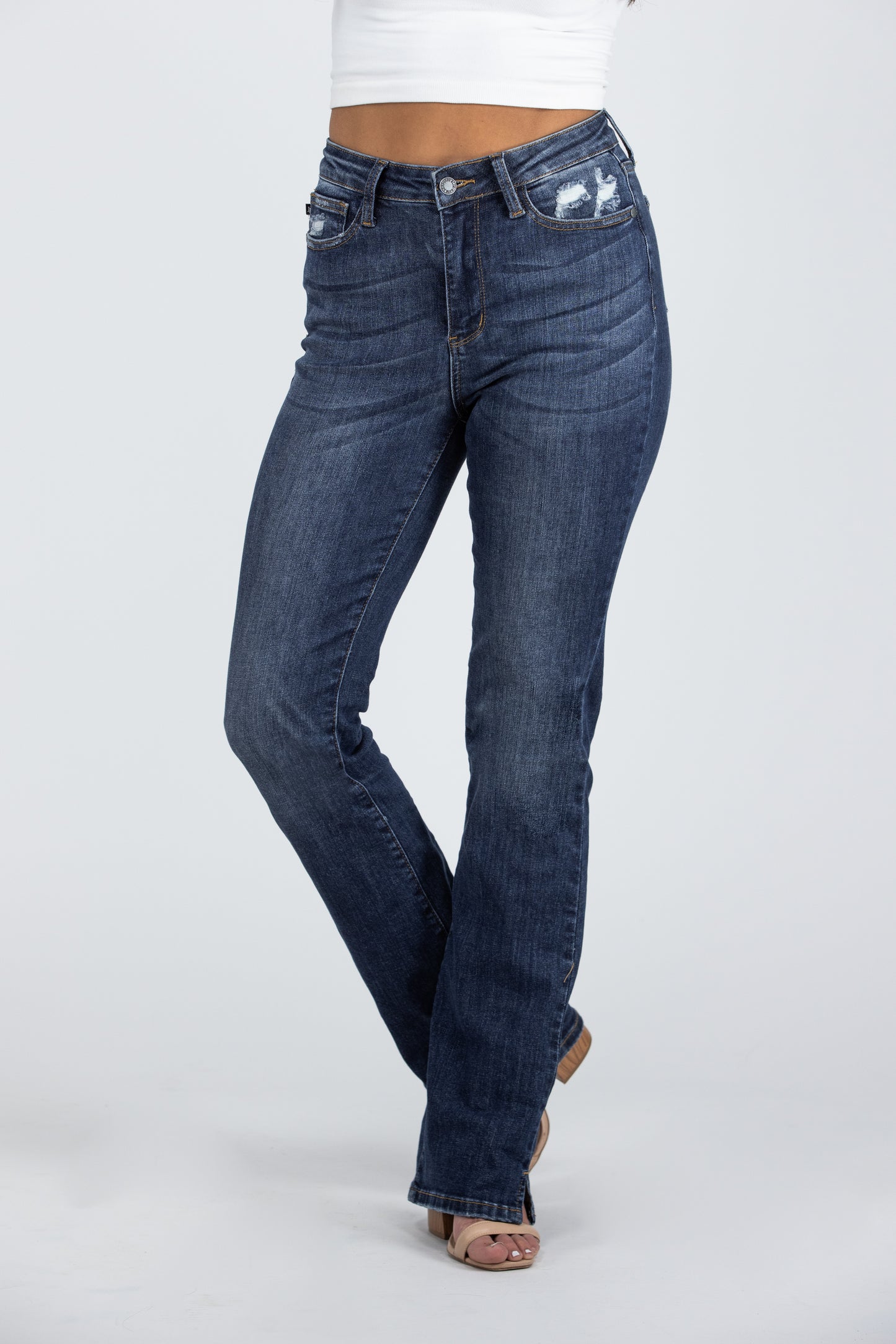 * 3 DIFFERENT LENGTHS! Judy Blue One For You, Me, And Her High-Rise Slim Fit Bootcut Denim