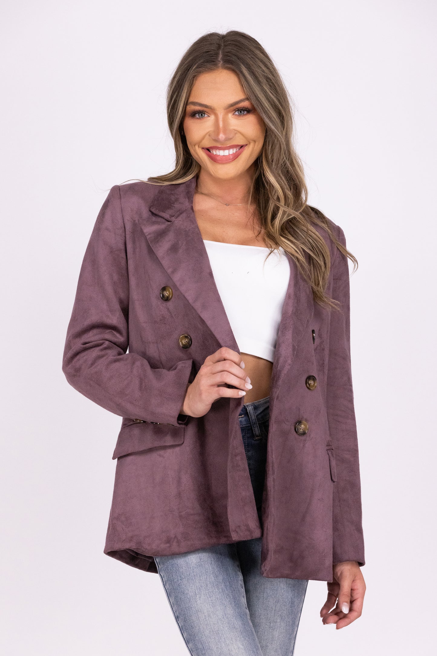 Suede To Do Business With You Blazer *Final Sale*