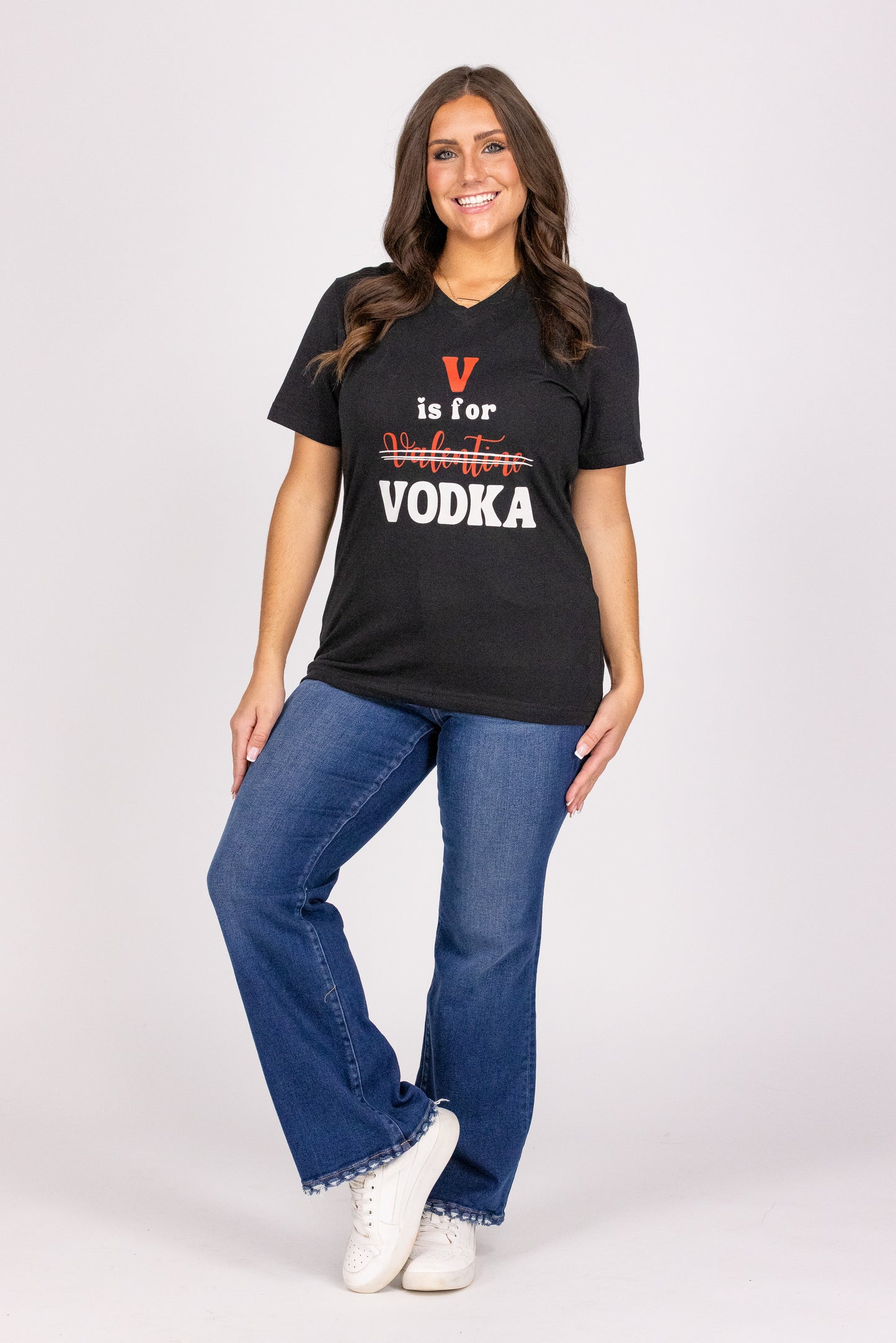 V Is For Vodka V-Neck T-Shirt *Final Sale*