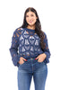 ALB Exclusive Crochet Into The Night Women's Textured Long Sleeve Top