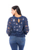 ALB Exclusive Crochet Into The Night Women's Textured Long Sleeve Top