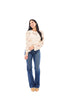 ALB Exclusive Crochet Into The Night Women's Textured Long Sleeve Top