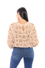 ALB Exclusive Crochet Into The Night Women's Textured Long Sleeve Top