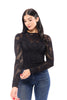Women's Fishnet Layering Long Sleeve Top