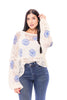 Women's Knit Floral Print Sweater