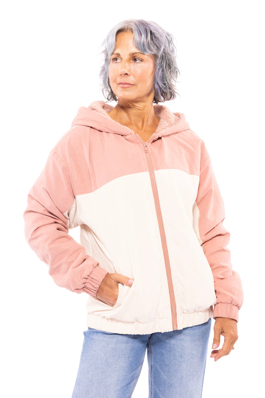 Skate With Me Women's Lightweight Zip Up Hooded Jacket *Final Sale*