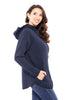 Walk With Me Women's Textured High-Neckline Hoodie